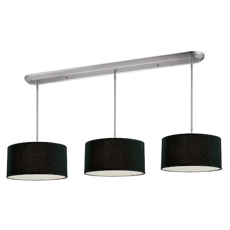 Z-Lite Albion 9 Light Island/Billiard, Brushed Nickel & Black 171-16-3B